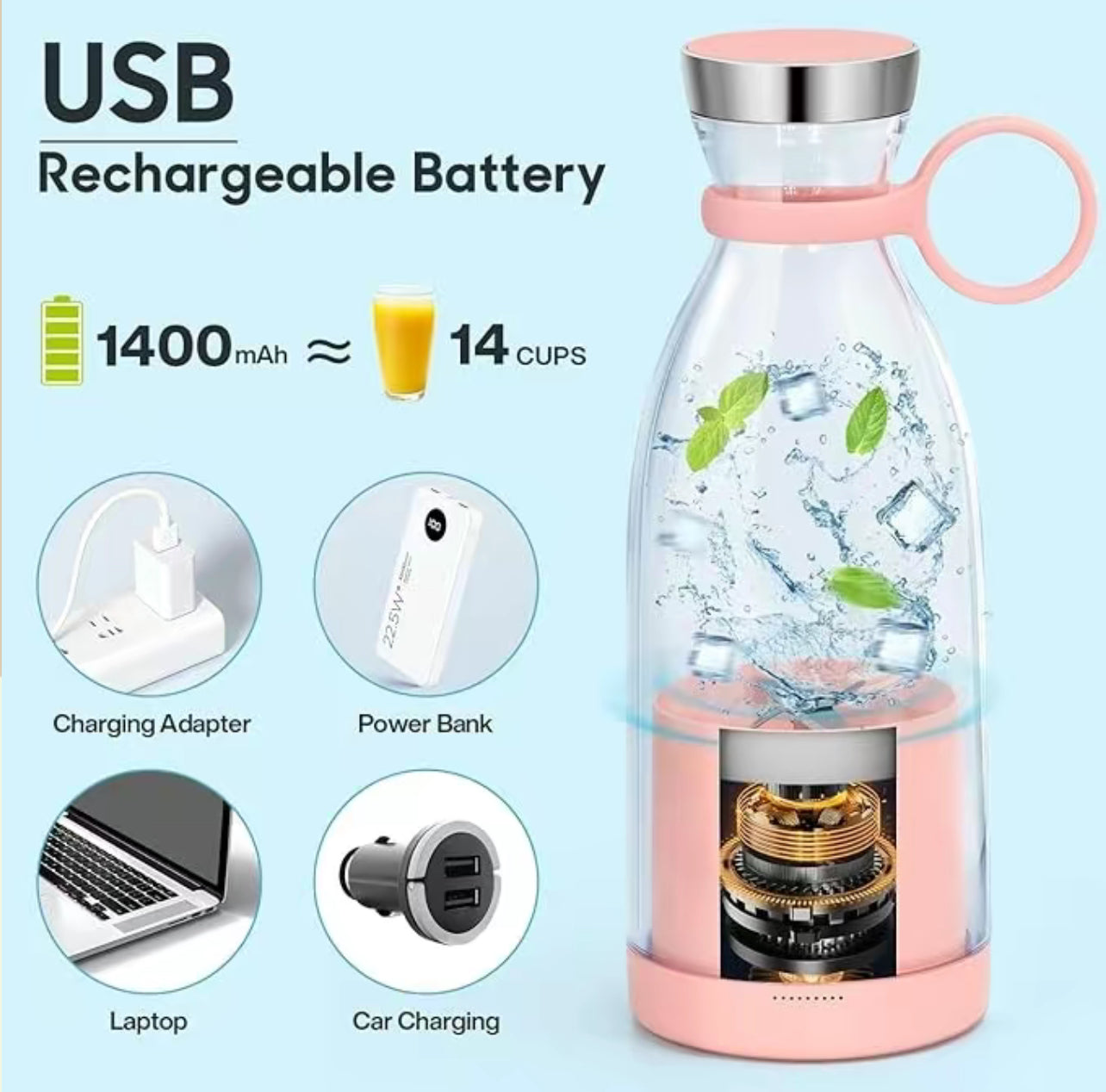 FreshJuicy™ – Il Tuo Frullato Portatile, Ovunque Tu Vada!